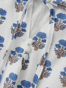 Elevate Your Style With Our Blue Polyester Dress - Azul cielo profundo - Ver 4