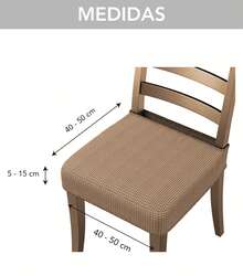 VALENTIA HOME Chair Covers - بني فاتح - مشاهدة 3