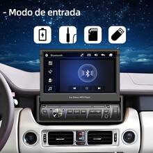 Autoestéreo 1DIN Pantalla Retráctil Táctil 7Pulgadas estereo para carro USB Bluetooth Cámara car audio - B - Ver 5