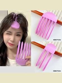 1个风塑梳子发根蓬松定型刘海神器女士高顶发垫发夹固定懒人扁头神器 - 彩色 - 查看 2