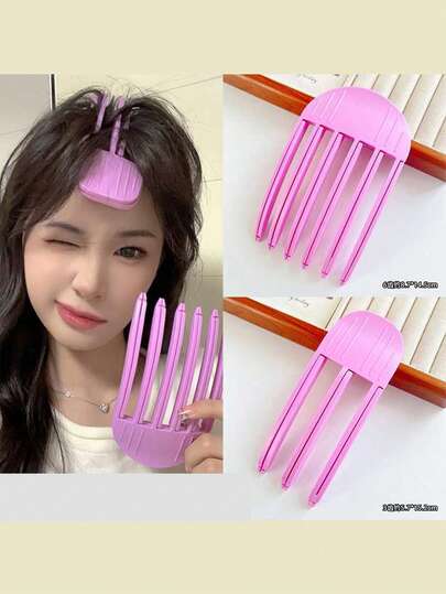 1个风塑梳子发根蓬松定型刘海神器女士高顶发垫发夹固定懒人扁头神器