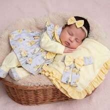 Baby Girls Rompers - צהוב - ראה 8