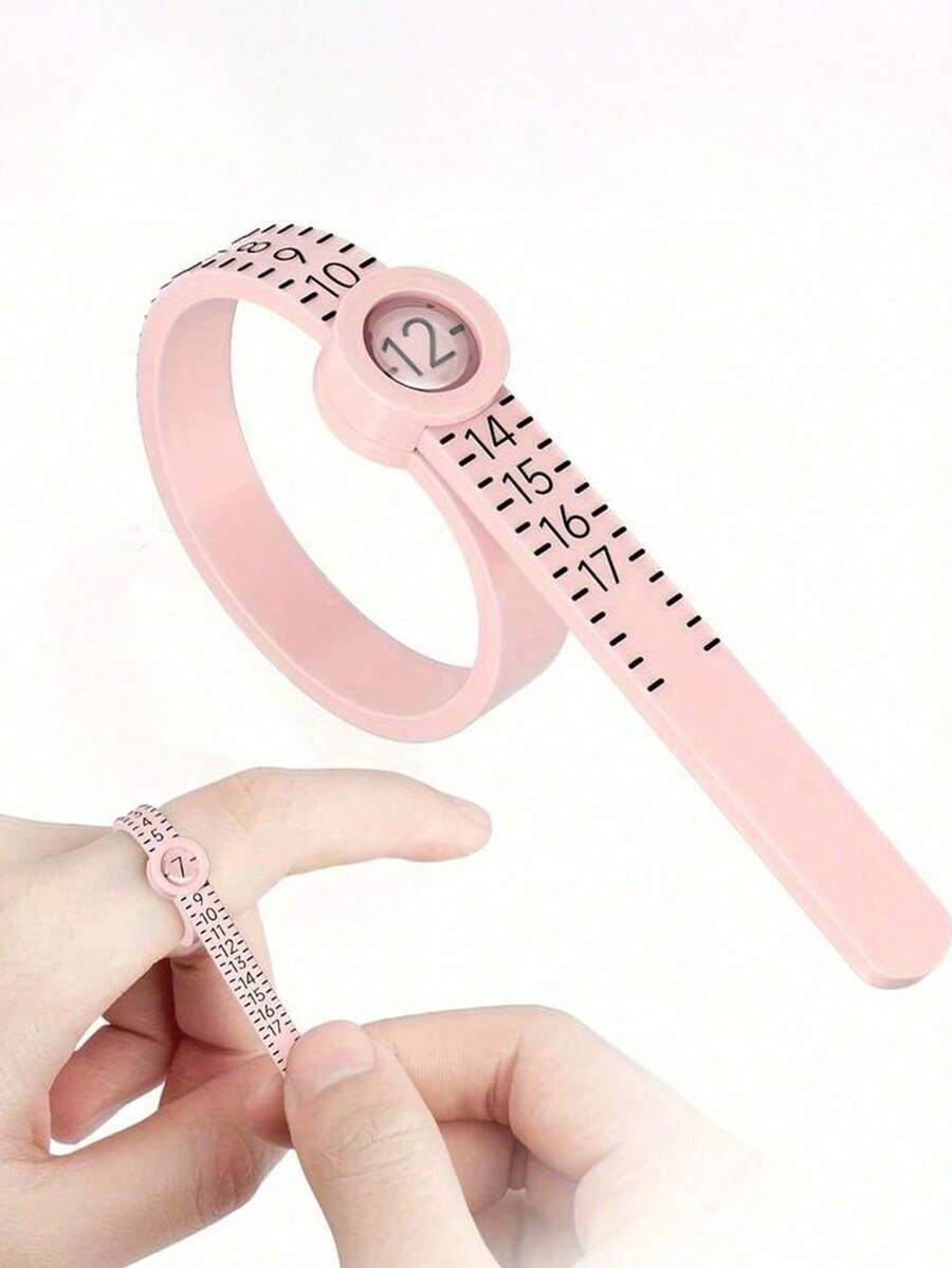 1pc Adjustable Ring Sizer Measuring Tool - Soft & Comfortable Jewelry Measuring Tape, Easy & Accurate Ring Size Measurement At Home (Ideal For Engagement & Wedding Rings), Affordable, Travel Essential, Home Decor, Valentine's Gift, Practical, Room Decoration, Holiday Essential, Gift For Her, Ring Size Measurer, Reusable Ring Sizer - Multicolor - View 1
