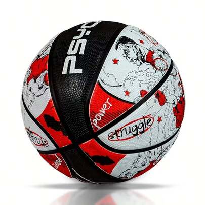1 pieza Balón de baloncesto apasionado, Nº 7 Balón de entrenamiento/partido para adultos y jóvenes, Adecuado para uso en interiores y exteriores, Recomendado como regalo de cumpleaños