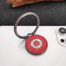 1pc Glitter Rhinestone Ring Phone Holder, Convenient TV/Video Watching Stand, Sturdy Adhesive Grip, Anti-Drop Phone Grip Holder - Multicolor - View 7