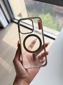 极简加厚磁吸棕色手机壳，兼容 17 Pro Max/17 Pro/16 Pro Max/16/16 Pro/16 Plus/15/15 Pro Max/15 Pro/13/14 Pro Max/13 Pro/13 Pro Max/14 Pro/14 Pro Max，亚克力材质硬壳，抗黄变 - 棕色-磁吸 - 查看 22