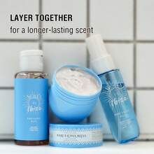 SOLO EN IBIZA 3-Piece Body Mist And Hair Set For Men And Women, Perfume Spray, Scented Bubble Bath And Body Butter Travel Kit, Gift Box With 4 Long-Lasting Fragrances, For Dating, Daily Life, Party - 3 PCS SET-BARCELONA_BLISS - 查看 5