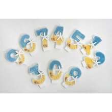 DLarge Number 0 Birthday Candle Big Size Ocean Theme Candle For Baby Shower Monthly Milestone Cake Topper With Starfish And Seashell - 0號 - 查看 6
