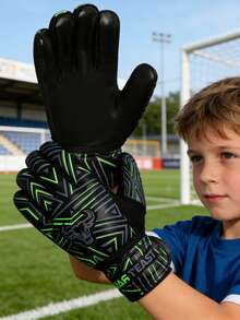 Soccer Goalkeeper Gloves - Verde - View 2
