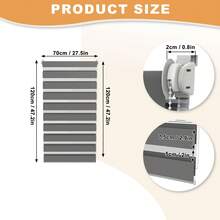 Zebra Blinds, Blackout Roller Blinds, Window Blinds, Balcony Door Blinds, Duo Roller Blinds, Double Blinds, No Drilling Required, Clip-On Roller Blinds - 1PC - 查看 26