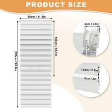 Zebra Blinds, Blackout Roller Blinds, Window Blinds, Balcony Door Blinds, Duo Roller Blinds, Double Blinds, No Drilling Required, Clip-On Roller Blinds - 1PC - 查看 45