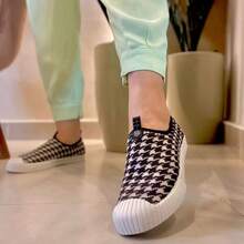 Laviey Women's Adult Slip-On Sock Sneakers, Easy To Put On, Lightweight, Casual, Gym, Sizes 34 To 39 - 棋 - 查看 2