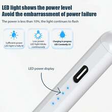 1 pieza Bolígrafo táctil universal de aleación de aluminio compatible con tabletas y teléfonos inteligentes iOS/Android/Windows, compatible con Samsung/tabletas, regalo de bolígrafo para dibujar para madres, familia, amigos, niños, cumpleaños, vacaciones - Multicolor - Ver 7