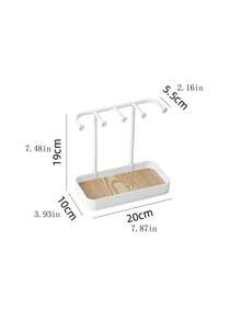 Giá treo trang sức có đế gỗ, giá để bàn có móc treo cho dây chuyền, nhẫn, bông tai, phụ kiện tóc, khay đựng chìa khóa lối vào, giá treo đa chức năng, hộp đựng trang sức gia đình, giá treo dây chuyền, giá treo bông tai, hộp đựng trang sức, đồ trang trí phòng - Nhiều màu - Xem 12