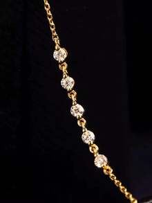 FOREVER QUEEN 1条925纯银立方氧化锆可调节珍珠链手链 - 手鍊 - 查看 6