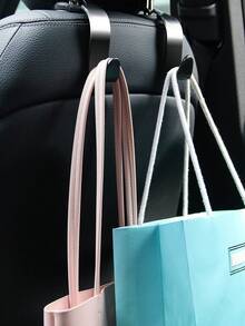 2/4pcs Car Seat Headrest Hanger Hooks, Hidden Car Seat Back Hooks, Multi-Functional Car Interior Storage Hooks, Plastic Car Hooks, Headrest Hanger, Car Seat Storage Hooks, Backseat Hooks, Headrest Hanger Rack - Black - View 8