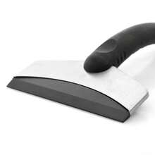 1 pieza Pala quitanieve de acero inoxidable para coche, Limpiador de coche, Rascador de hielo, Accesorios para coche - Negro - Ver 7