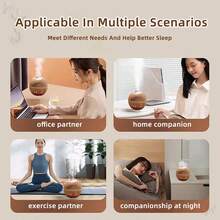 1个加湿器，用于增加空气湿度，仿木纹ABS材质，适用于卧室、浴室、小房间，200毫升/USB供电 - 空氣加濕器[插電使用] - 查看 6