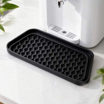 Siliconen lekbak voor waterdispenser, antislip siliconen mat voor waterdispenser, aanpasbaar ontwerp, gemakkelijk schoon te maken - lekbak voorkomt waterlekkage en spatten
