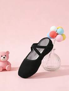 High-Quality Children's Professional Ballet Shoes, Simple And Stylish, Soft Sole And Comfortable, Suitable For Dance Competitions, Performances, Yoga - Black - View 5