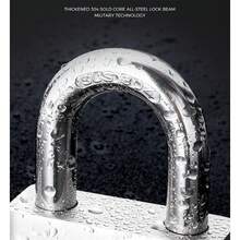 Cerradura de cadena para bicicleta, cerradura de cadena de puerta, materiales de acero inoxidable 304. No se oxida, resistencia - Candado de cadena de 20 pulgadas - Ver 5