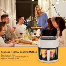 Newest Glass Air Fryer, 5QT With Transparent Fry Bowl, Circulating Heating, Temperature Control, Air Fryer Roast - View 7