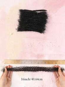 African Curly Bulk Human Hair, Natural Black - 50 Grams. African Curly Bulk Braiding Hair Bundles, Suitable For Mini Twists/Dreadlock Extensions/Braiding/Updos - Natural Black - View 8