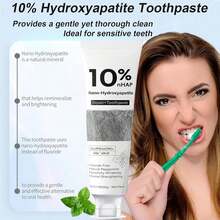 Nano-Hydroxyapatite Toothpaste, New Upgraded Formula, Strengthens Enamel,Fluoride-Free Toothpaste, Gentle on Sensitive Teeth 4.23oz 2pc - 1 pieza - Ver 4