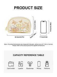 Christian Dior 限量版金色蝴蝶刺绣化妆包，双层网状外壳设计 - 米色 - 查看 3