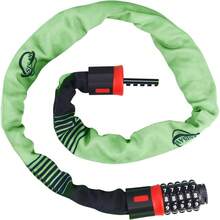 Candado de cadena de bicicleta resistente de 3.2 pies con combinación de 5 dígitos, cadena resistente a cortes de 6 mm para bici - como en la foto - Ver 2