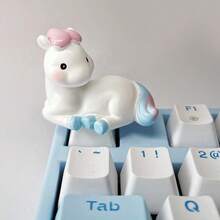 Cute 3D Chinese Zodiac Animal Keycaps, R4 Height Artisan Keycap For Mechanical Keyboard, Kawaii Resin Keycap, Custom Handmade Keyboard Accessory, Single Replacement Keycap, Compatible With Cherry MX Switches, 12 Zodiac Designs (Dragon, Tiger, Rabbit, Rat, Pig, Dog, Chicken, Snake, Sheep, Cow), Aesthetic Keyboard Decor, Perfect For Gaming & Office, Great Gift For Keyboard Lovers - Multicolor - View 13
