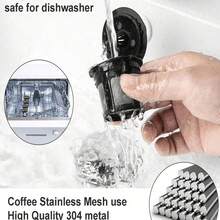 1pc/2pcs/4pcs Reusable LivingAid Reusable K CUPS 2.0 Coffee Filter Coffee Stainless Mesh Solo Filter Replacement For Brewers 1.0 Or 2.0 Machine - 彩色 - 查看 6