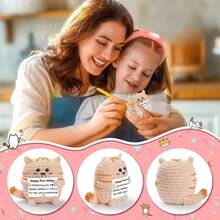 1 tượng trang trí bàn làm việc đan móc thủ công, hình thú và cây cỏ nhân vật khoa học viễn tưởng ngộ nghĩnh, quà tặng phong cách hoạt hình dễ thương dành cho bạn thân, sinh nhật, chị gái, mẹ, bà, đồng nghiệp, gia đình, quà tặng tích cực, quà tặng sáng tạo, quà tặng Ngày của Mẹ, quà tặng Lễ Tạ ơn, búp bê nhồi bông trẻ em, trang trí bàn làm việc. - Nhiều màu - Xem 5