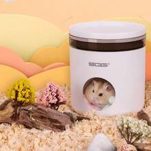 1pc Multi-Function Double-Layer Fully Enclosed Hamster Hidden House With Food Bowl, Small Pet Sleep Nest Anti-Insect Anti-Moisture Easy To Clean Hamster Cooling Ice House, Suitable For All Season Small Pets - Multicolor - View 2