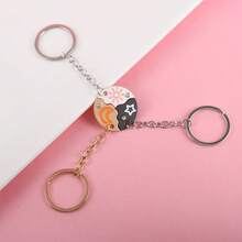 3Pcs/Set Sun Moon And Star Stitching Best Friend Key Chains For Men Fashion Friendship Gifts - Star, Moon and Sun Keychain - View 5