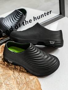 1 Pair Men's Waterproof, Anti-Slip, Oil-Resistant, Kitchen/Chef Shoes, Soft Bottom, Suitable For Food Industry - Black - View 7