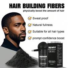 15g Fiber Powder With Spray Applicator, Natural Fragrance, Seamless & Fine Fiber Powder To Fill Hairline, Suitable For Dates, Business Trips, Gatherings - Multicolor - View 5