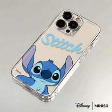 Miniso 缝线印花手机壳，透明空间设计，兼容 iPhone 17/17 Pro/17 Pro Max/17 Air/16/15/14/13/12/11/X 系列，17 Pro Max 手机壳，17 Pro 手机壳，17 手机壳 - 無色 - 查看 4