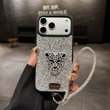 Sequins,Diamond Foldable Phone Case, Fashionable Phone Case, Apple Phone Case, Suitable For Women, Lightweight, Slim, Convenient, Protective Cover, With Lanyard, Elegant, Stylish - Multicolor - View 24