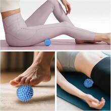3pcs/Set Fascia Release Tool Kit - 3-In-1 Massage Ball Set: Long Massage Stick, Spiky Ball, Massage Roller. Precisely Targets Trigger Points, Relieves Foot & Leg Soreness, Portable Massage Tool - Multicolor - View 8