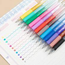 1支顺滑可擦圆珠笔，12/24/36支装，书写流畅，速干，可擦，学生专用，简约设计，易擦圆珠笔 - 彩色 - 查看 6