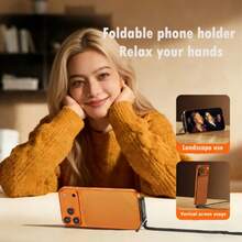 防缠绕尼龙编织2条/1条装二合一多功能数据线，支持30W（最大）快充，内置手机支架，T型可折叠设计，USB-C转Lightning接口。兼容 14/13/12/11/XS/9/8。适合居家、办公、旅行使用，也是馈赠亲友的理想之选。 - 黑色 - 查看 7