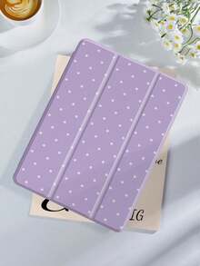 Polka Dot & Minimalist Pattern Tablet Protective Case, Compatible With  9.7/10.2/10.5/10.9/12.9/Pro 11 (10th Gen), Galaxy Tab S6 Lite 10.4", Kindle Paperwhite 12th Gen (2024), Kindle 11th Gen (2022), Offers Soft Shock-Proof Protection, Supports Smart Stand/Auto Wake/Sleep Function - 多色-9 - 查看 2