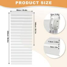 Zebra Blinds, Blackout Roller Blinds, Window Blinds, Balcony Door Blinds, Duo Roller Blinds, Double Blinds, No Drilling Required, Clip-On Roller Blinds - 1PC - 查看 31