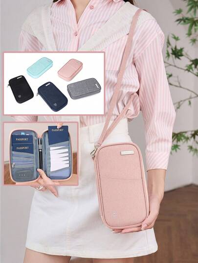 CHARM INFINITE Enkelt och smalt passfodral Multifunktionellt ID-kortsfodral Lätt resetillbehör Passfodral Passfodral för resor Vattentät flygplan Bärbar semesternödvändighet Resesaker Viktiga semestertillbehör Resetillbehör