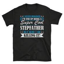 Camiseta de padrastro, regalos para padrastro, padrastro genial, regalos para padrastro, camiseta de padrastro, regalo divertido para padrastro - Negro 2 - Ver 1