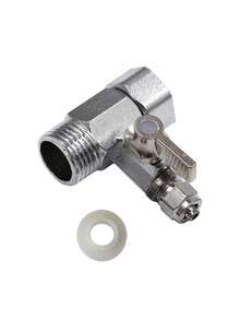 Water Inlet Tee, Two-Way Universal Connection, Integrated Inlet Tee Ball Valve, Integrated Tee Ball Valve Switch, Faucet Joint, Water Purifier Accessories - Multicolor - View 7