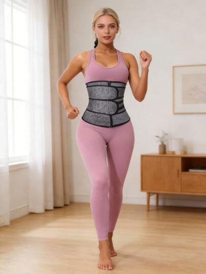 1pc Women Sports Waist Trainer, Neoprene Waist Cincher Trimmer Belt For Workout