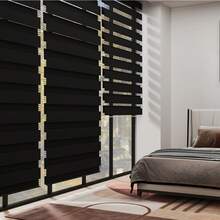 Zebra Blinds, Blackout Roller Blinds, Window Blinds, Balcony Door Blinds, Duo Roller Blinds, Double Blinds, No Drilling Required, Clip-On Roller Blinds - 1PC - 查看 6