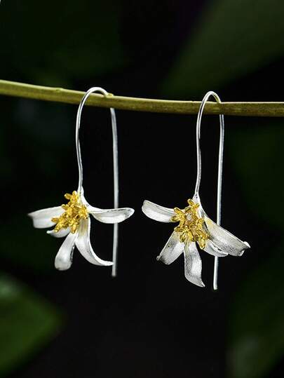 1 Pair Charm Drop Earrings For Women For Wedding Engagement Anniversary Jewelry Valentine's Day Gift